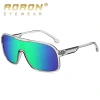 New one-piece large-frame outdoor sports sunglasses, cross-border polarized and colorful cycling sunglasses, trendy sunglasses 3086 Item Picture